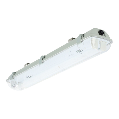 Armadura Estanque 2 Tubos T8 LED 120cm | IP65 | Exterior e Zonas Húmidas | ABS+PS