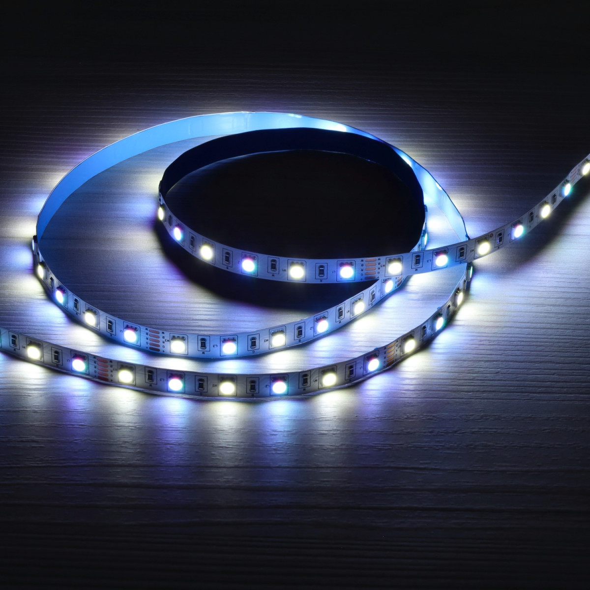 Fita LED RGBW 12V 5m 14.4W/m | SMD5050 60 LEDs/m | IP65 | Exterior | Dimável - branco