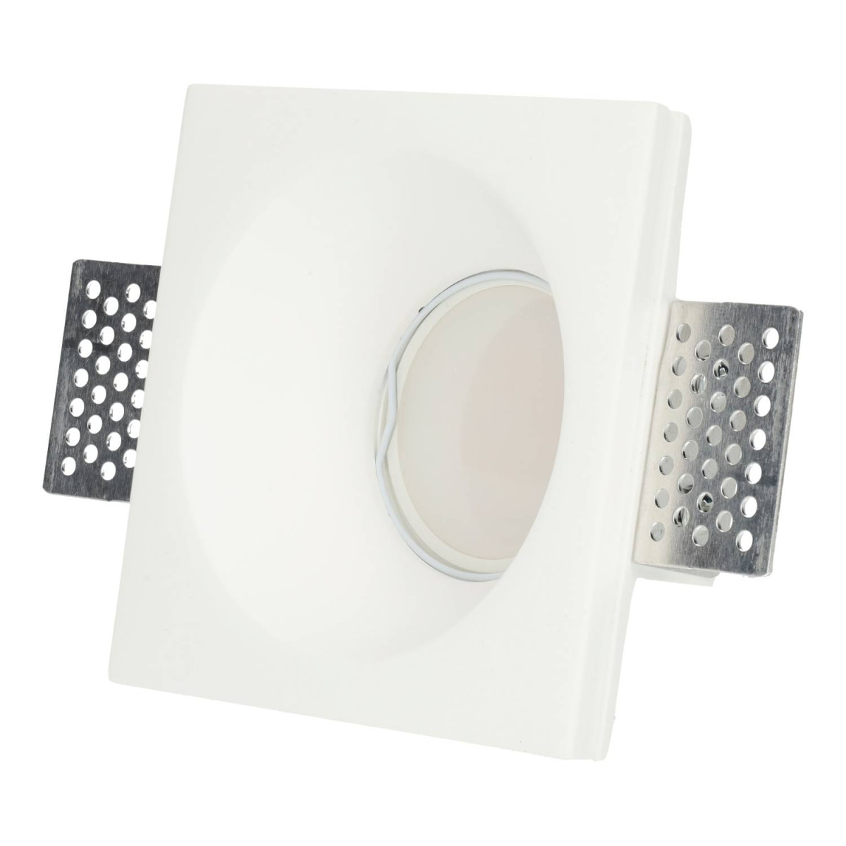 Aro Quadrado de Gesso 100x100mm para Lâmpada GU10/GU5.3