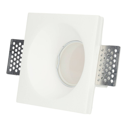 Aro Quadrado de Gesso 100x100mm para Lâmpada GU10/GU5.3