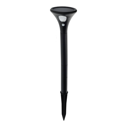 Luz Solar LED Jardim 0,5W IP65 Sensor Movimento PIR Altura Regulável 62cm ABS Preto CE RoHS