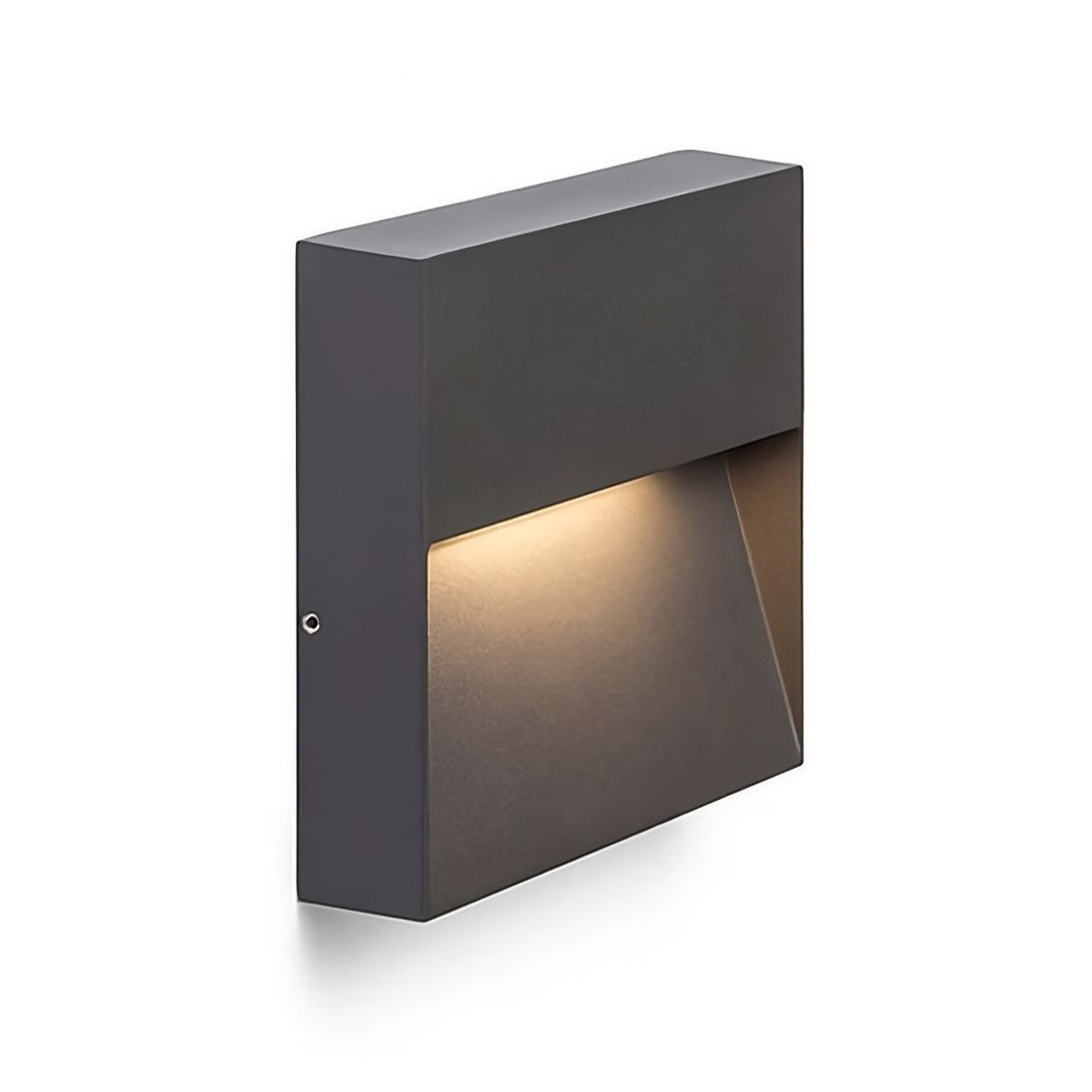 Baliza LED Exterior 3W Quadrada IP54 Alumínio