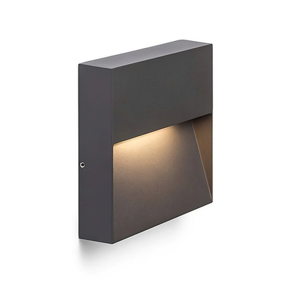 Baliza LED Exterior 3W Quadrada IP54 Alumínio