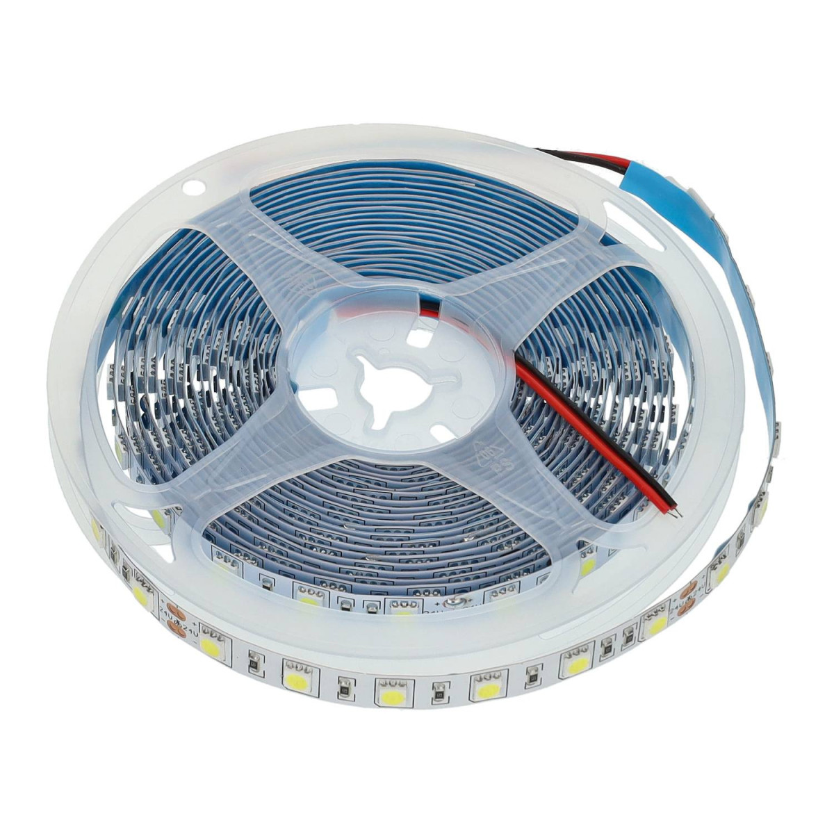 Fita LED 24V 5m 14.4W/m 4200lm | SMD5050 60 LEDs/m | IP20 | Dimável - Rolo