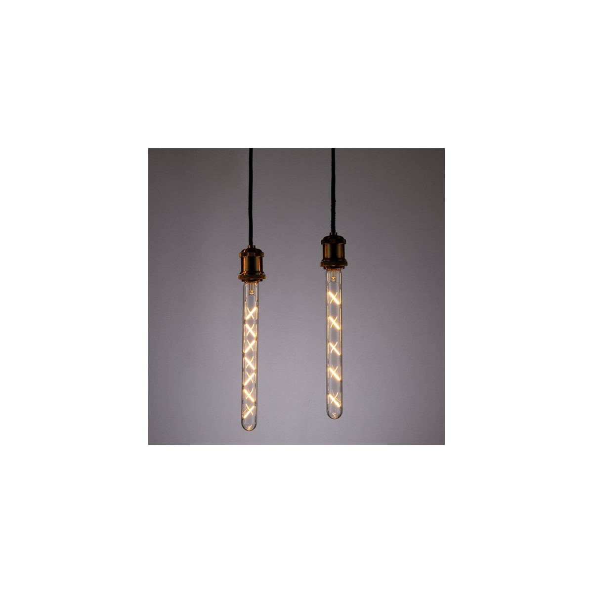 Lâmpada LED Filamento Tubular T30 E27 4W 360lm Branco Quente 2700K 360°