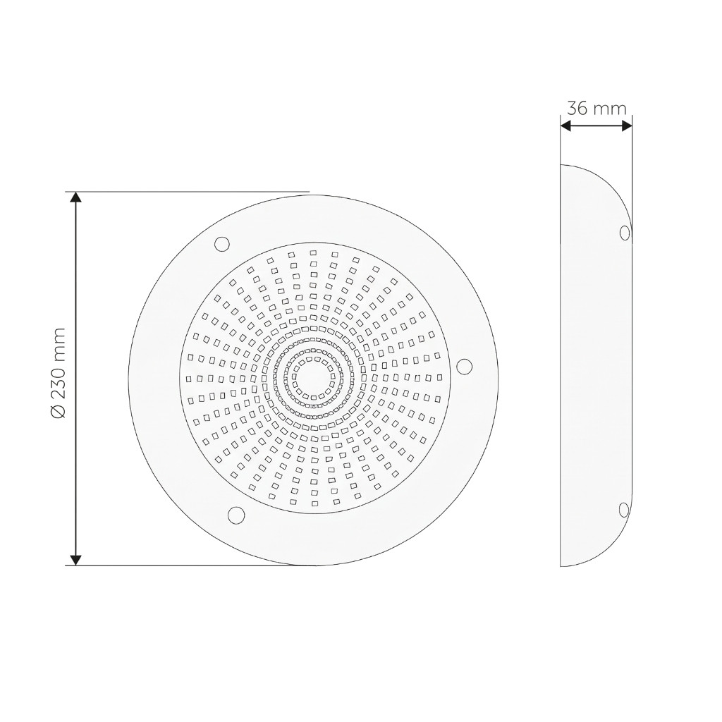 Luz de Piscina LED 18W IP68 12/24V – Branco Neutro 4000K