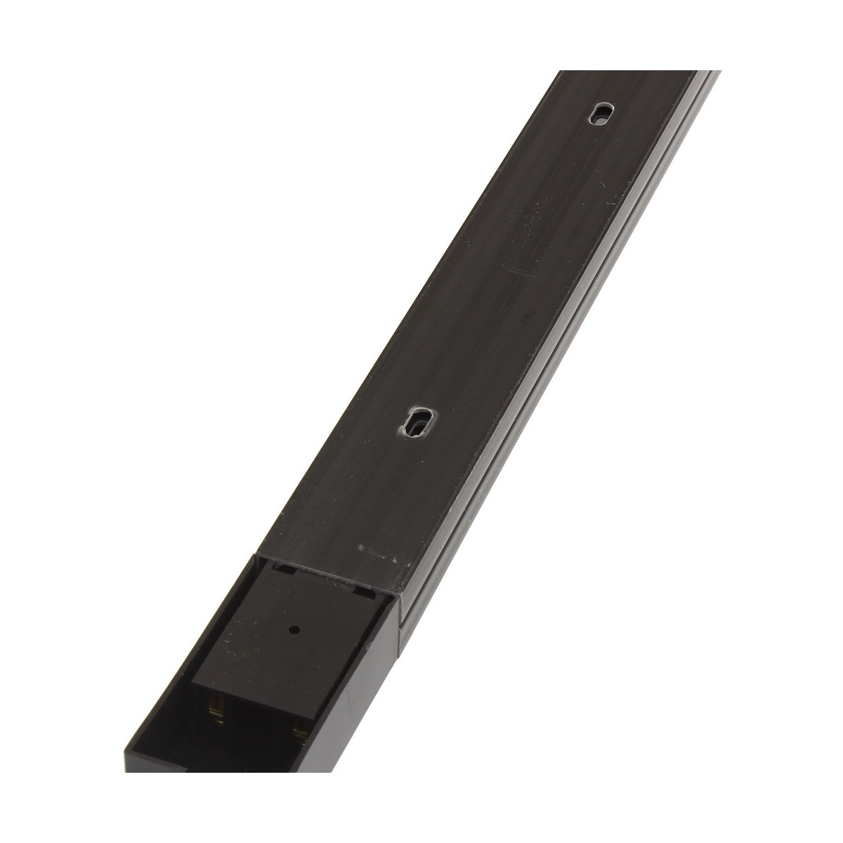Calha Carril LED PVC Monofásico 1 ou 2 Metros Preto ou Branco IP20