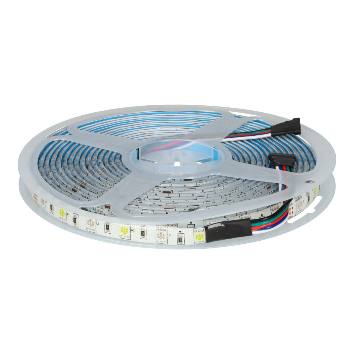 Fita LED RGBW 12V 5m 14.4W/m | SMD5050 60 LEDs/m | IP65 | Exterior | Dimável - rolo