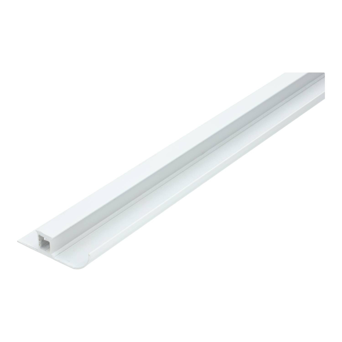 Perfil de Alumínio para Rodapé LED 2m com Difusor Opalino