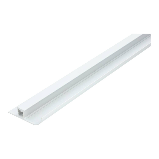 Perfil de Alumínio para Rodapé LED 2m com Difusor Opalino