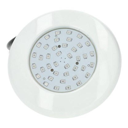 Luz de Piscina LED 8W RGB 12VDC IP68 Ø125mm 720lm Submersa Piscinas Spas Jacuzzis CE RoHS