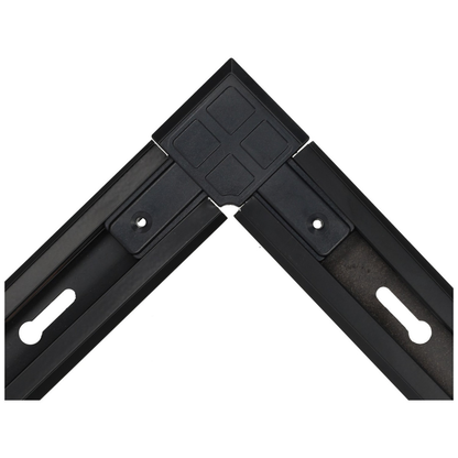 União Curva para Calha de Carril LED Conector em L 90º Preto ou Branco