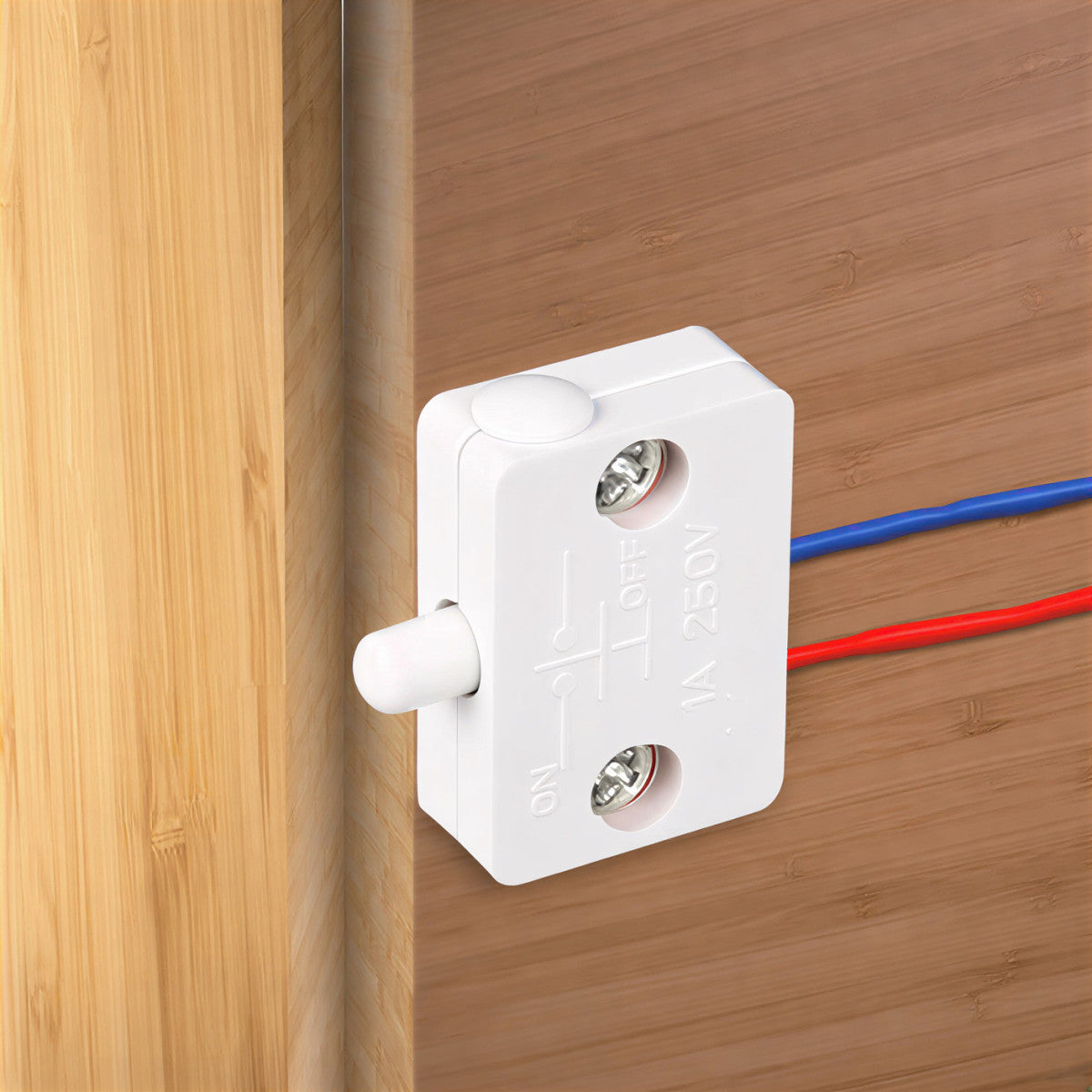 Interruptor de Porta para Armários 200W | Acende Auto | AC 220-240V