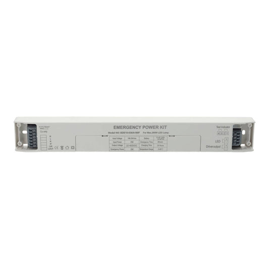 Kit de Emergência para Luminárias LED até 200W | Auto-teste | Bateria LiFePO4 | IP20