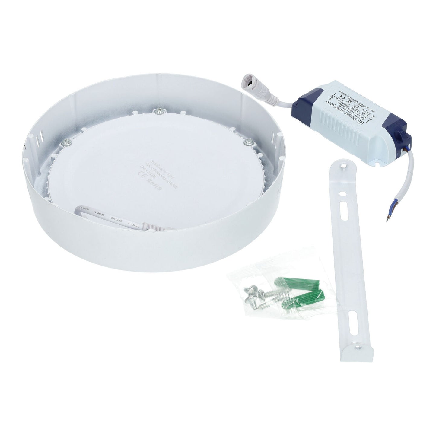 Downlight Circular Saliente LED 12W Branco – 1080lm | Superfície | Ø170mm