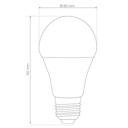 Lâmpada LED E27 10W 12V-24V 900lm