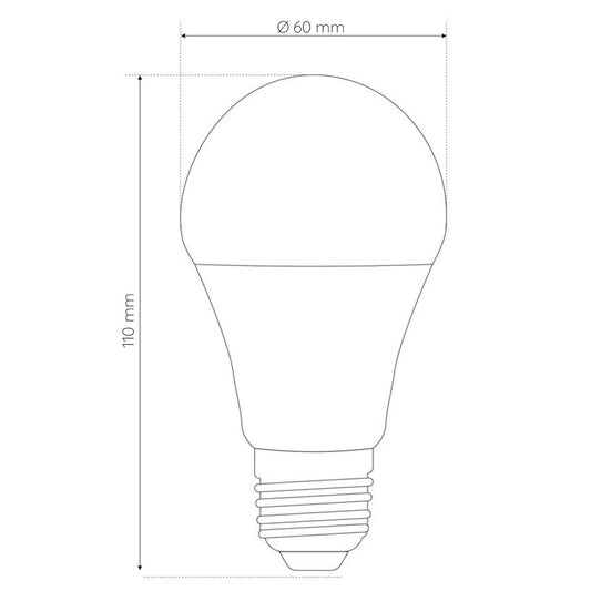 Lâmpada LED E27 10W 12V-24V 900lm