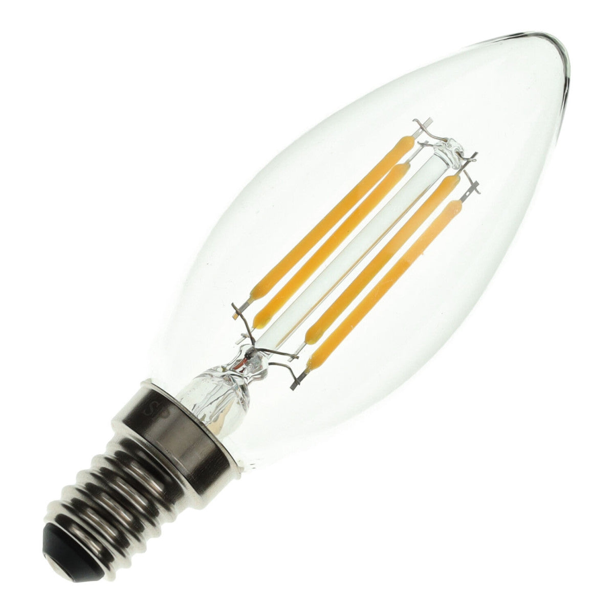 Lâmpada LED Filamento E14 4W 380lm | Branco Quente 3000K | Regulável | 360°