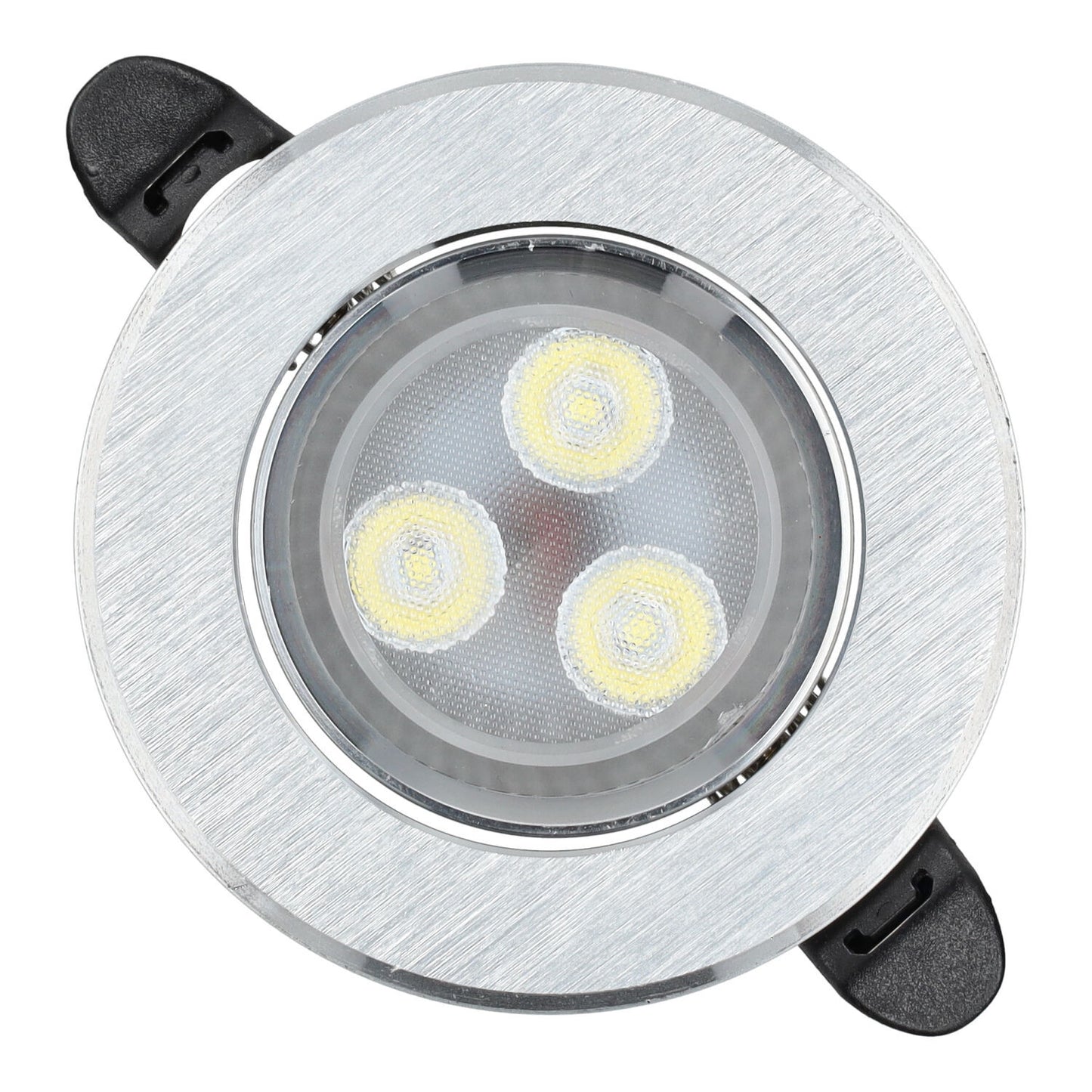 Downlight LED 3W Circular Ajustável Prata 300lm Ângulo 40º