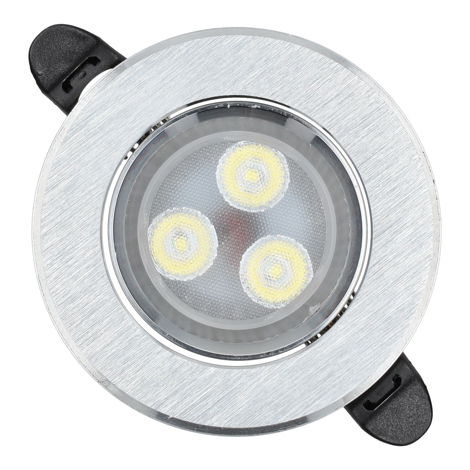 Downlight LED 3W Circular Ajustável Prata 300lm Ângulo 40º