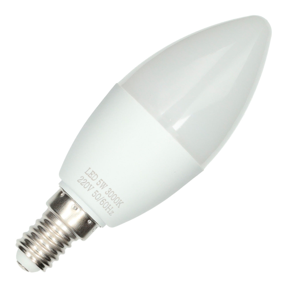 Lâmpada LED E14 5W Vela 400Lm 180º Branco Quente, Neutro ou Frio