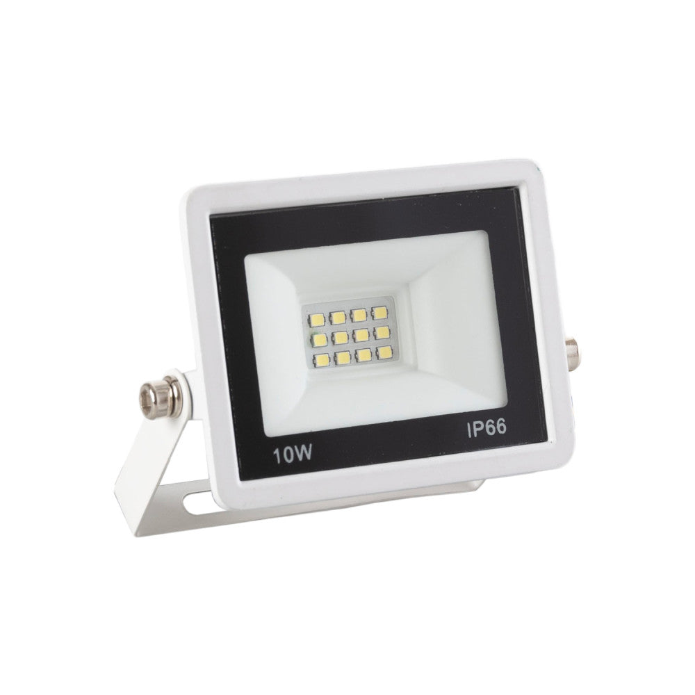 Holofote LED 10W 800Lm 6000ºK IP66 Regulável 60.000H Acabamento Branco [LM-6001-W-CW]
