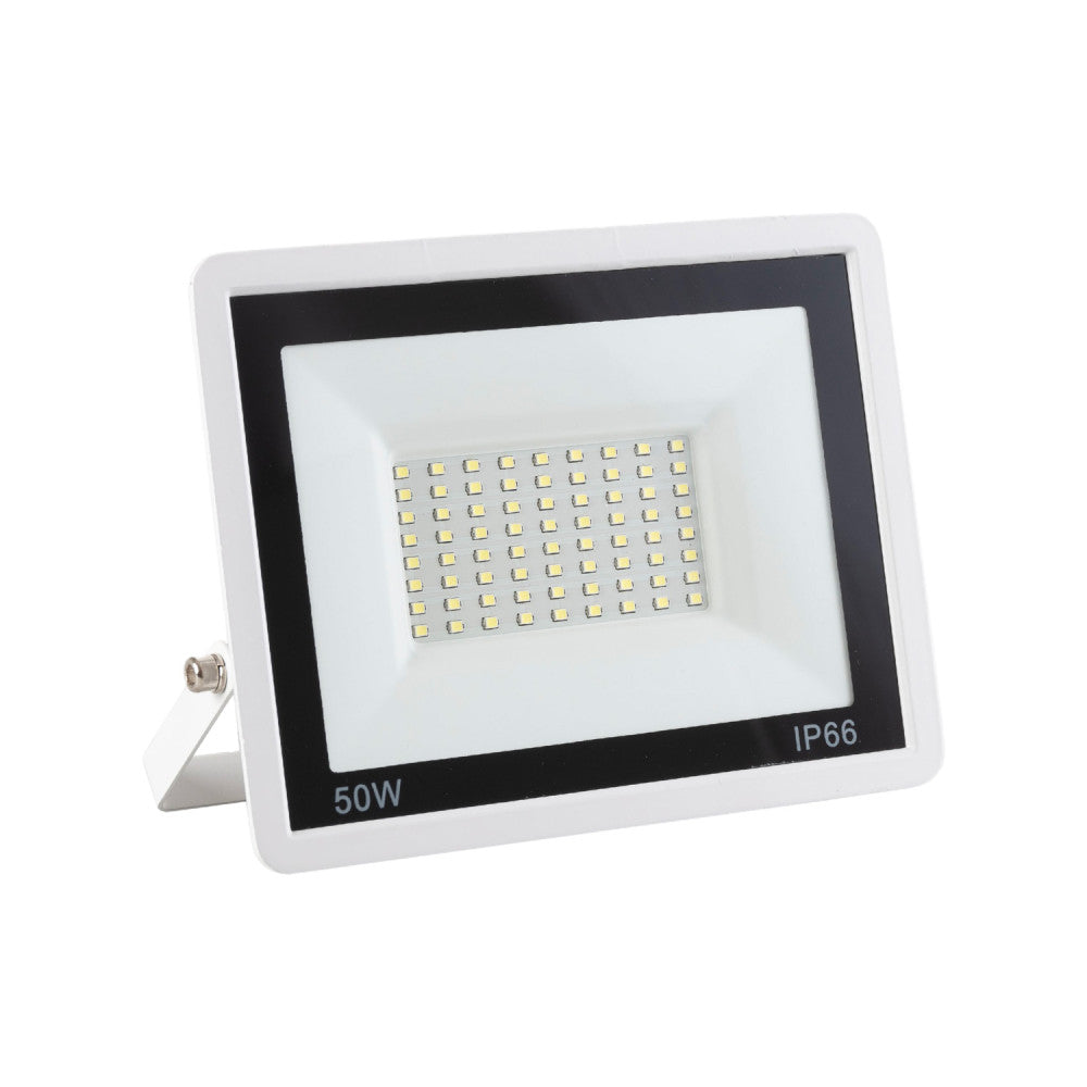 Holofote LED 50W 4.000Lm 6000ºK IP66 Regulável 60.000H Acabamento Branco [LM-6007-W-CW]