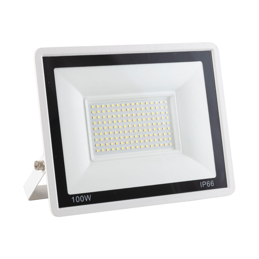 Holofote LED 100W 8.000Lm 6000ºK IP66 Regulável 60.000H Acabamento Branco [LM-6010-W-CW]