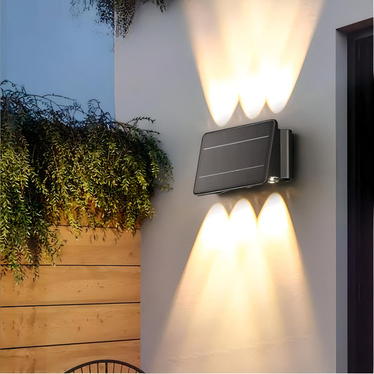 Aplique Solar LED Bidirecional Exterior 6W IP65 CCT | Luzinterior