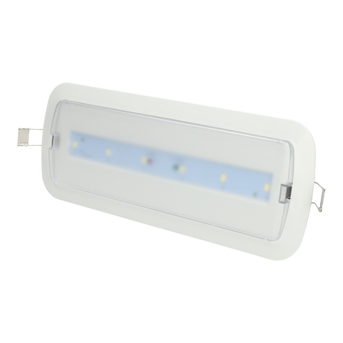 Luminária de Emergência LED 3W Auto-teste Permanente Não Permanente IP20