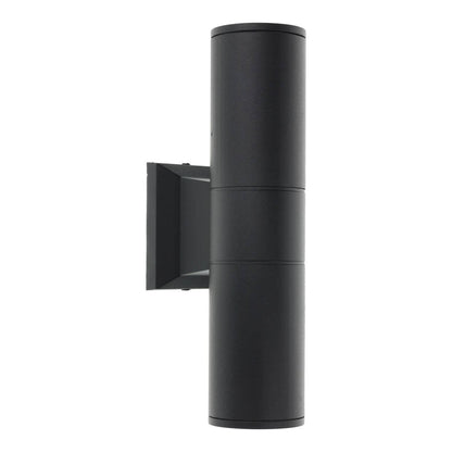 Aplique de Parede Moderno Exterior/Interior 2xGU10 IP54 Alumínio (Up & Down) preto