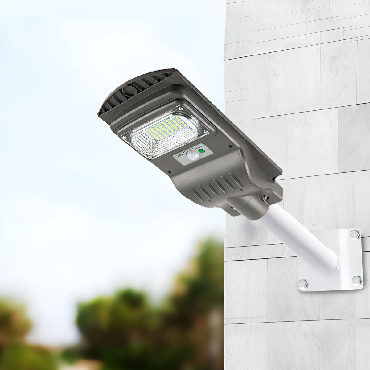 Luminária de Iluminação Pública Solar LED 20W com Sensor de Movimento PIR IP65