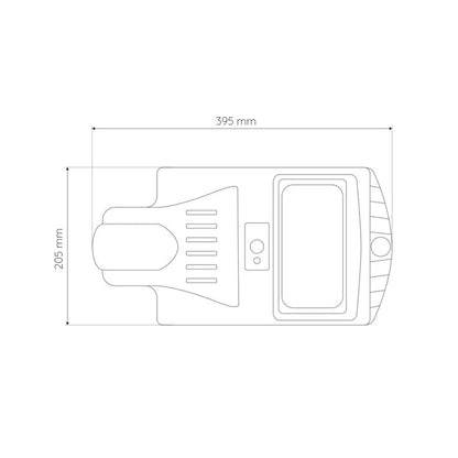 Luminária de Iluminação Pública Solar LED 20W com Sensor de Movimento PIR IP65