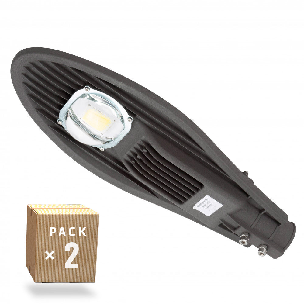 Pacote 2 Postes de Iluminação LED 50W 4320Lm 6000ºK 50.000H [NE-DY-STN50W-CW-PK2-AP]