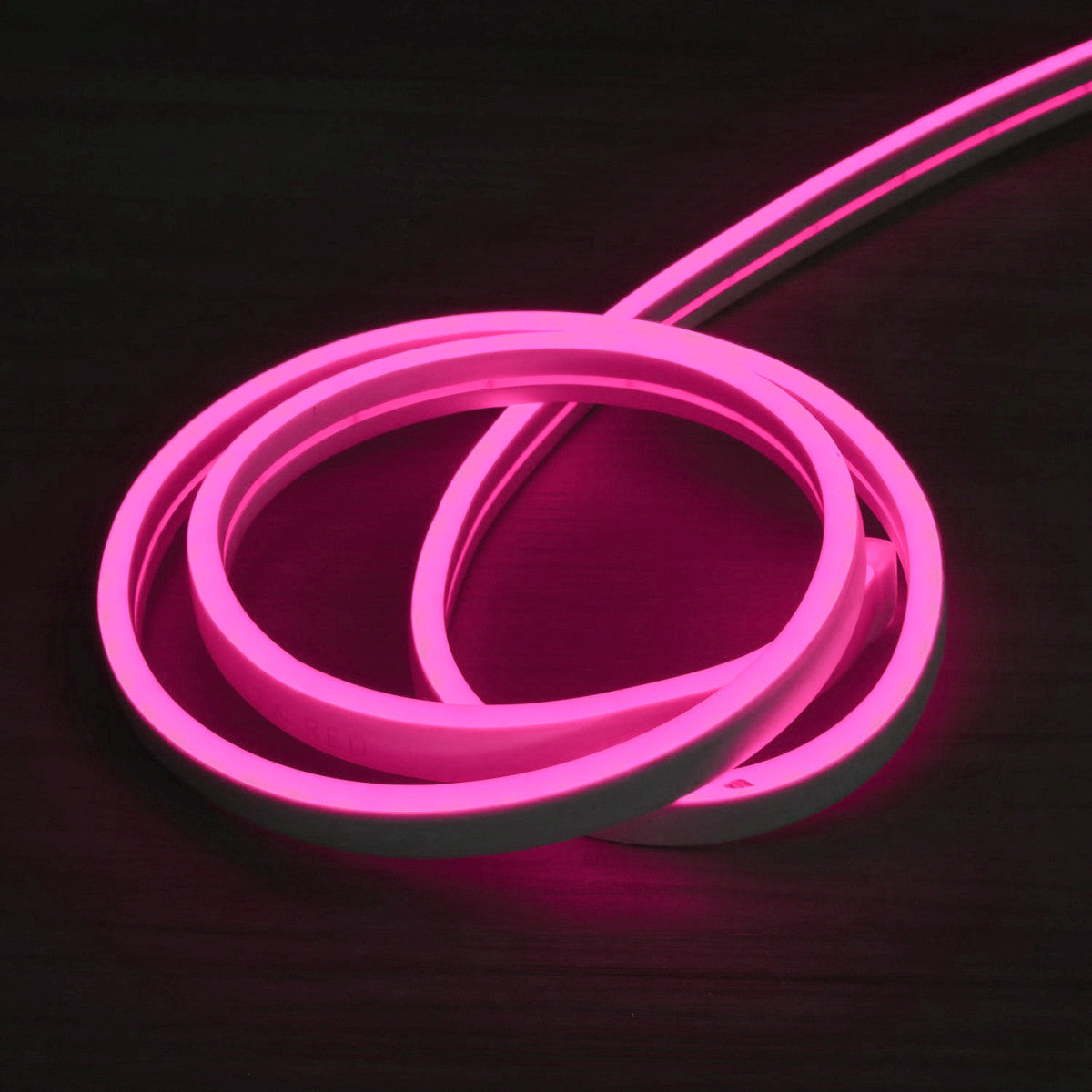Fita Néon Flex LED 12V 7W/m IP65 Silicone rosa