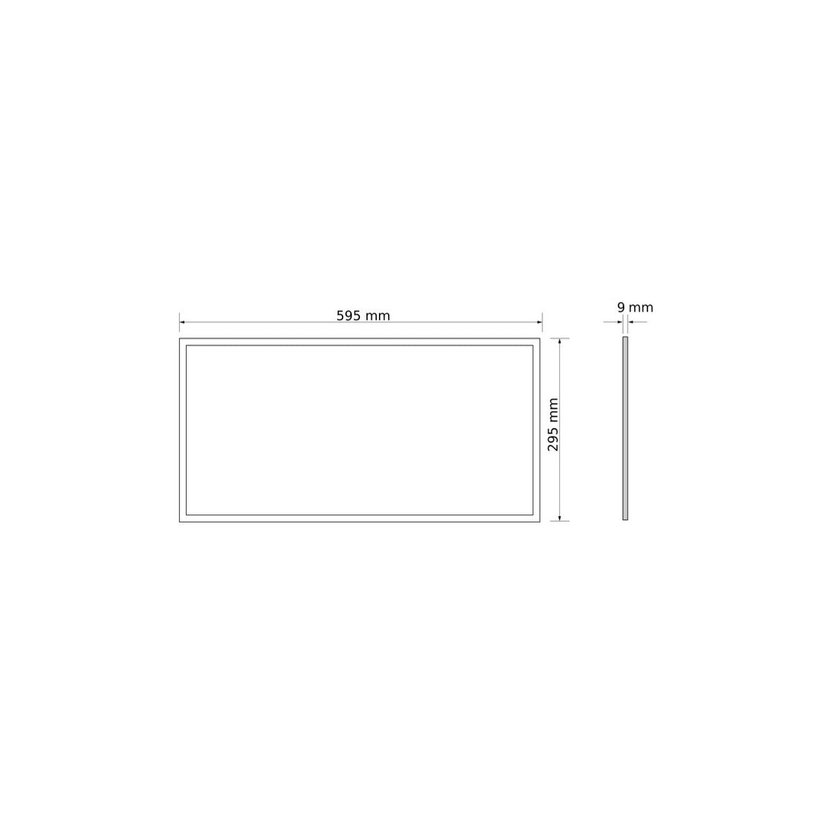 Painel LED 30x60 25W Slimline 2300lm Branco