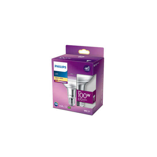 Lâmpada LED Philips E27 R80 8W 735Lm 2700K [Ph-929001891603]