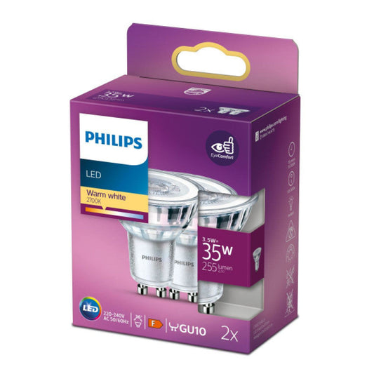 Lâmpada LED Philips/Signify PAR16 GU10 3,5W 2700ºK 15000H [PH-8718699774295]