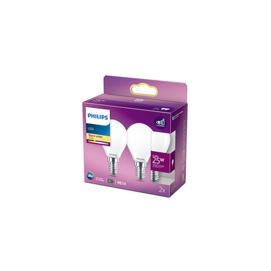 Pacote 2 Lâmpada LED Philips E14 P45 2.2W 250Lm 2700K [Ph-929001345470]