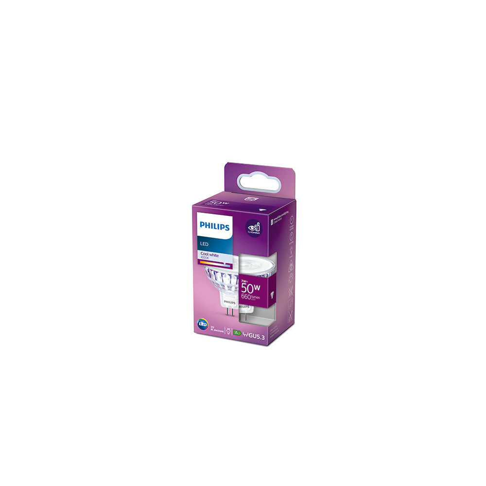 Lâmpada LED Philips Mr16 36D 7W 621Lm 4000K [Ph-929001905055]