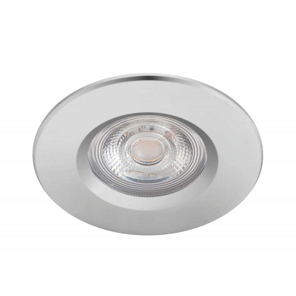 Pacote 3 LED Downlight Philips "Dive" Circular 5,5W 410Lm Cromado 2700K Ip65 [Ph-929002527122]