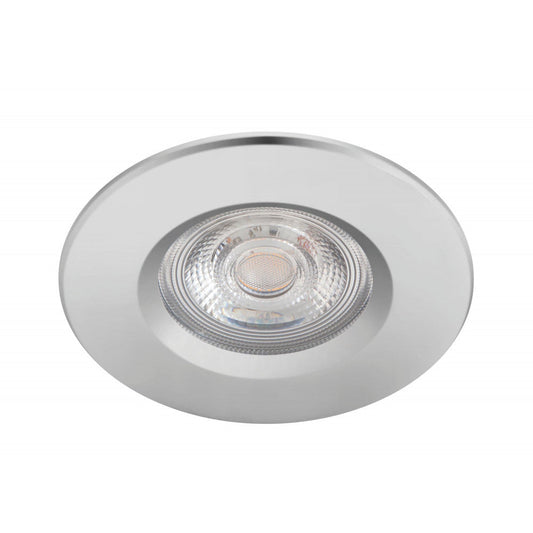 Pacote 3 LED Downlight Philips "Dive" Circular 5,5W 410Lm Cromado 2700K Ip65 [Ph-929002527122]