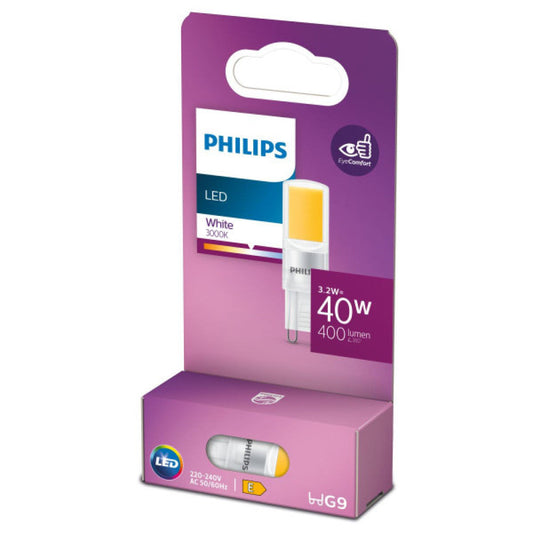 Lâmpada LED Philips/Signify G9 G9 3,2W 400Lm 3000ºK 15000H [PH-8719514303775]