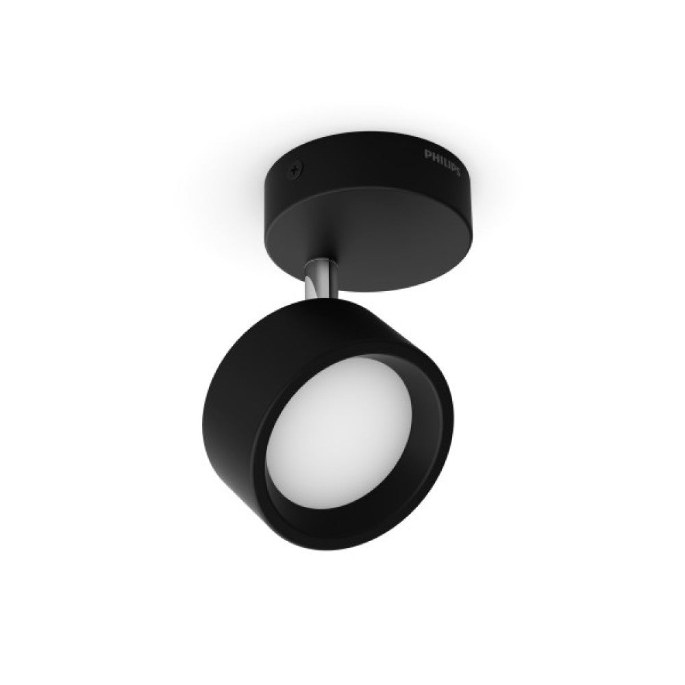 Luz De Teto Signify "Bracia Spot" 1x5,5W 2700º Preto [PH-929003299001]