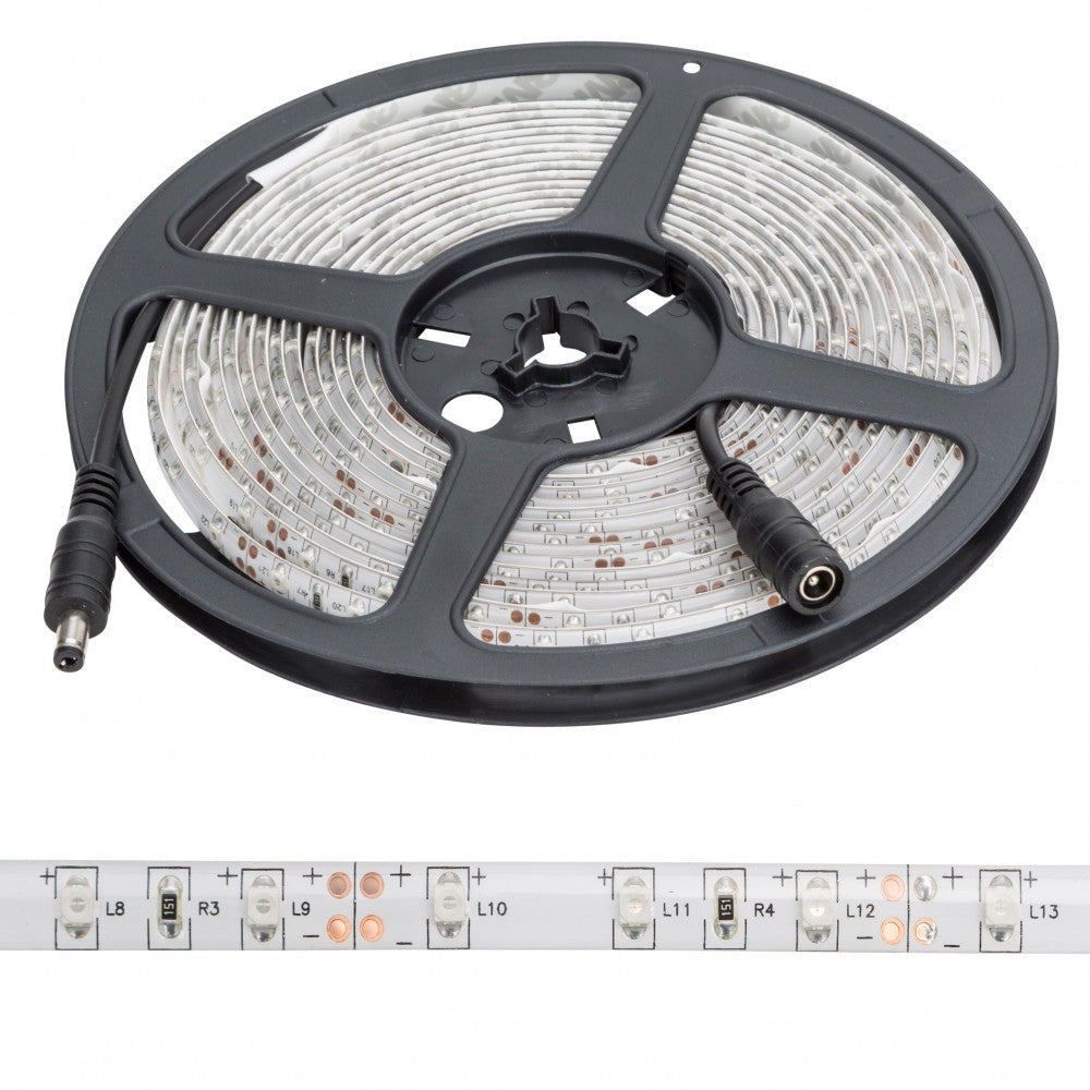 Faixa de 300 LEDs 24W 1.200Lm CRI85 4200ºK SMD3528 12VDC IP65 x5M 40.000H [PL219002NW]-Branco Natural