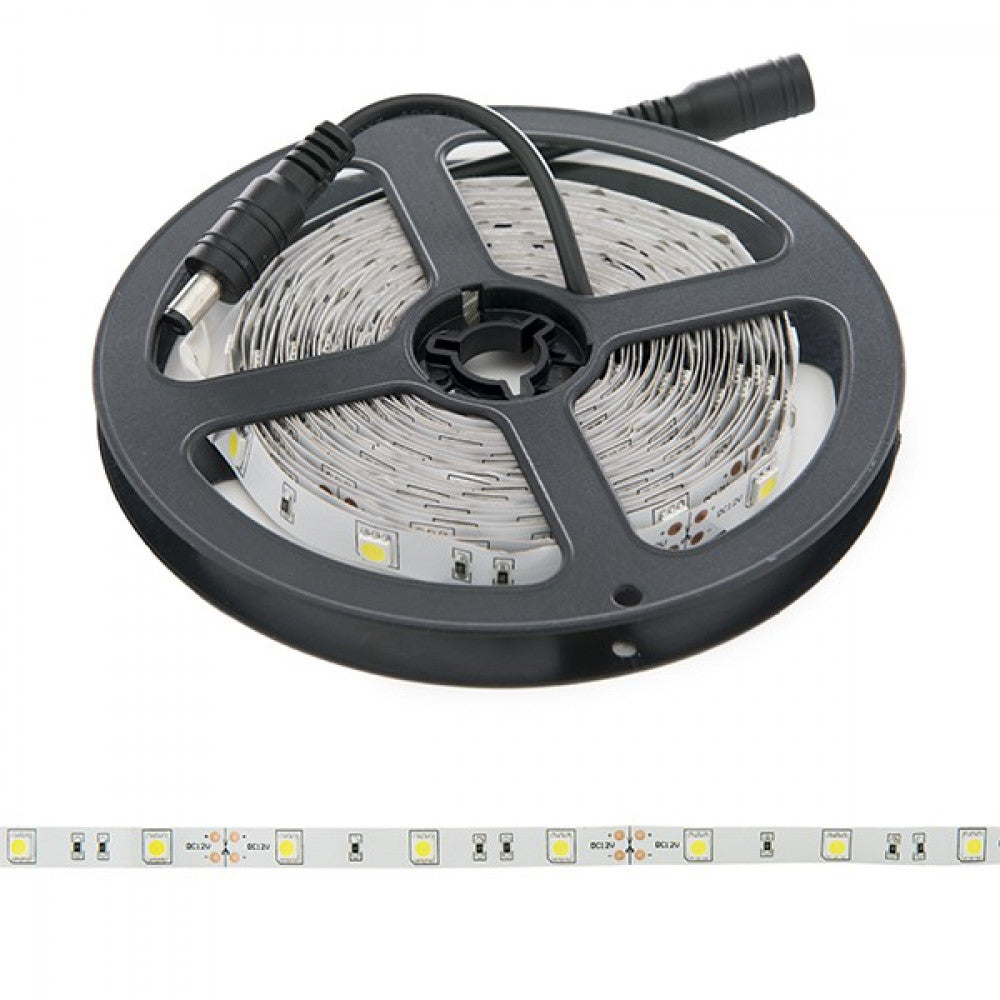 Faixa de 150 LEDs 36W 2.100Lm SMD5050 12VDC x5M 40.000H [PL219007B]-Azul