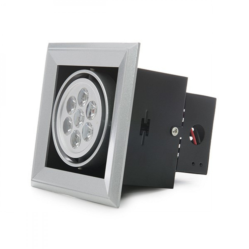 Foco Downlight LED Quadrado 7W 700Lm 40.000H