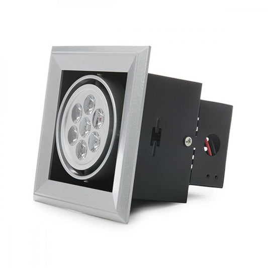 Foco Downlight LED Quadrado 7W 700Lm 40.000H