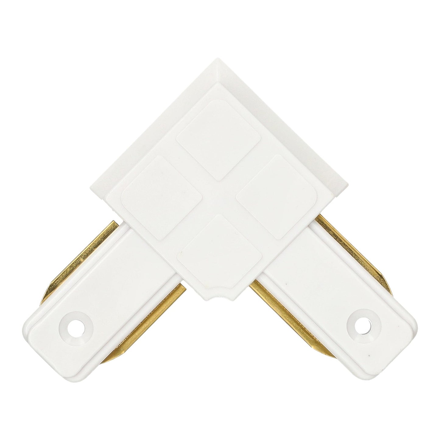 União Curva para Calha de Pista LED Branco Conector em L