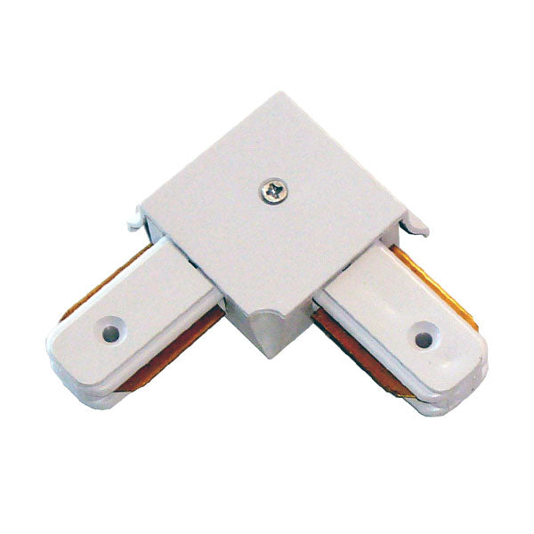 União Curva para Calha de Pista LED Branco Conector em L